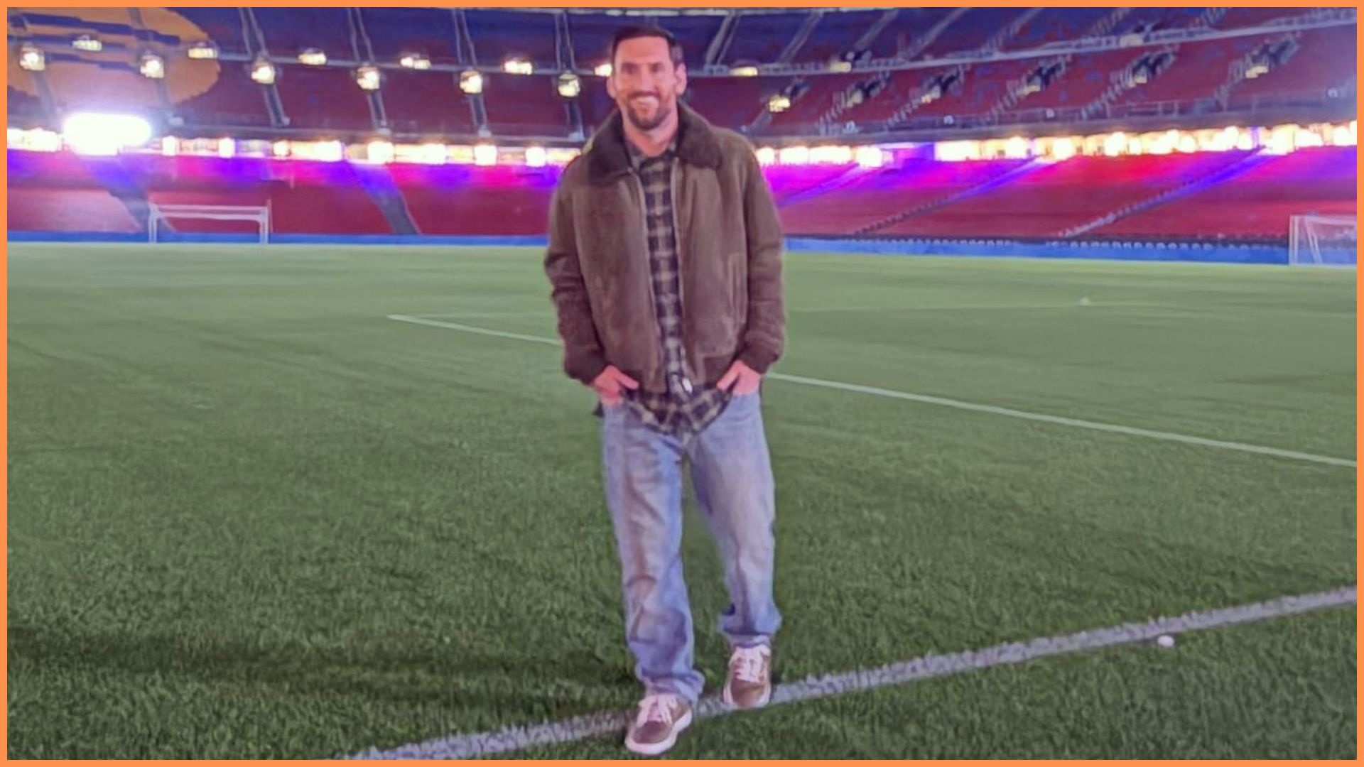 Barcelona icon Lionel Messi at Camp Nou.