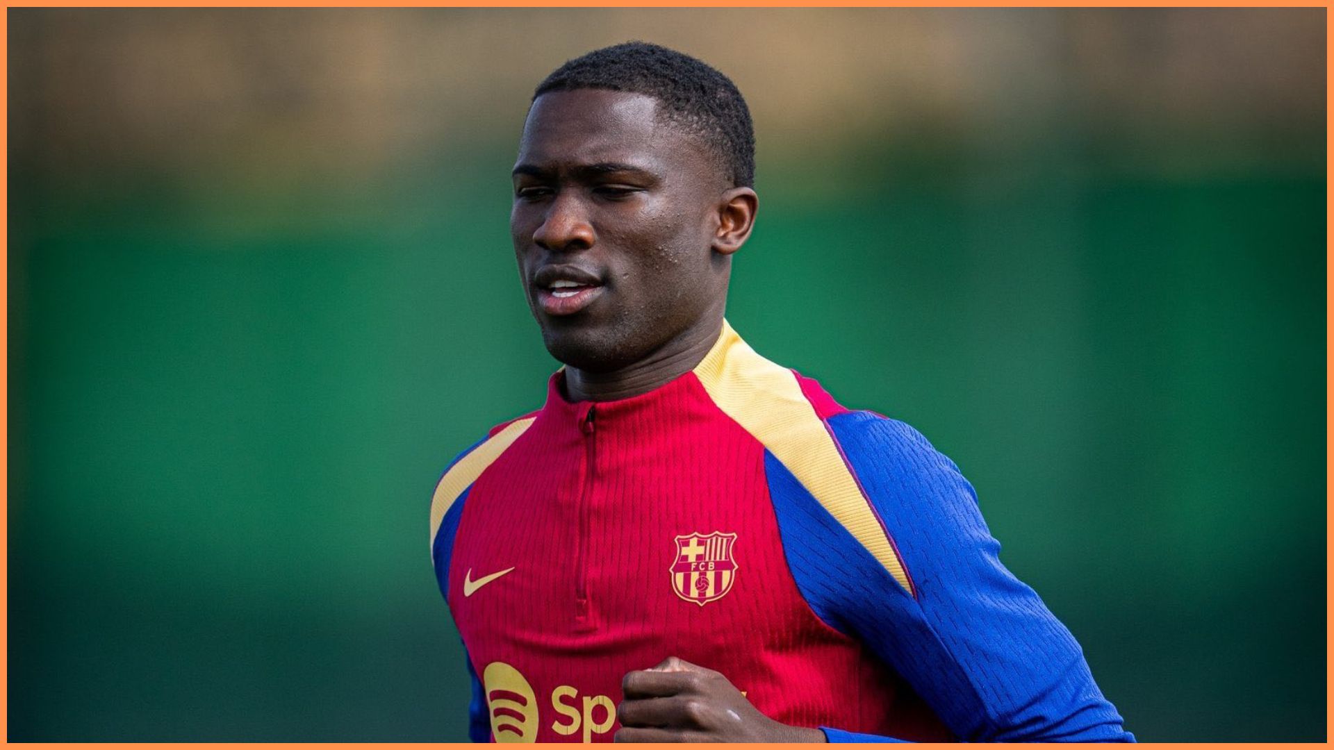 Barcelona Atlètic defender Mamadou Ibra Mbacke Fall.