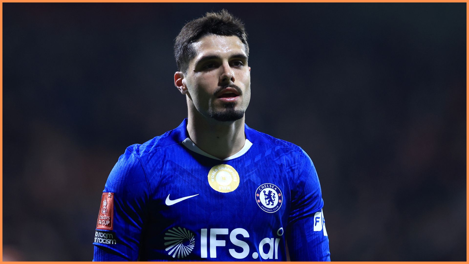 WREXHAM, WALES - MARCH 07: Pedro Neto of Chelsea looks on during the Emirates FA Cup Fifth Round match between Wrexham and Chelsea on March 07, 2026 in Wrexham, Wales.